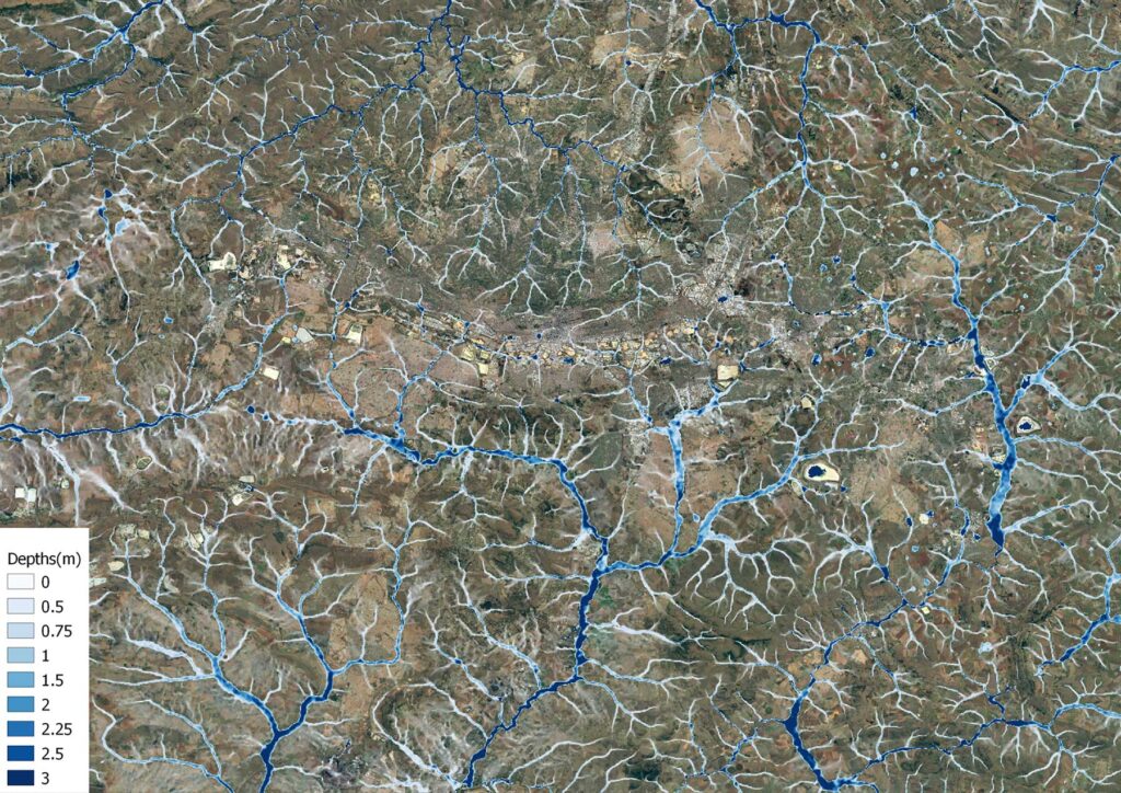 Johannesburg flood map