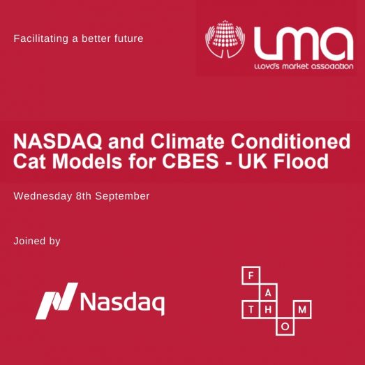 NASDAQ and climate conditioned cat models for CBES