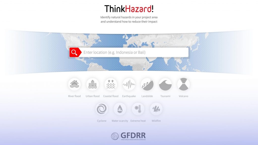 ThinkHazard screenshot