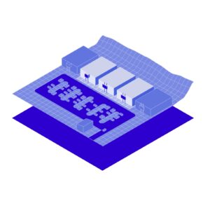 Diagram of a manufacturing plant