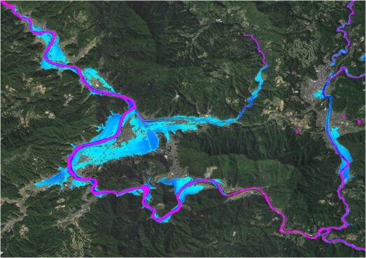 Japan 1-in-250 year flood forecast