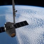 A satellite in orbit