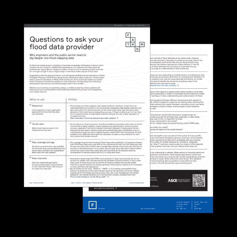 Questions to ask your flood data provider