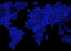 Grid map of the world - Cat models for banks Fathom and Climate Proof