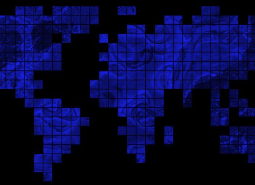 Grid map of the world - Cat models for banks Fathom and Climate Proof